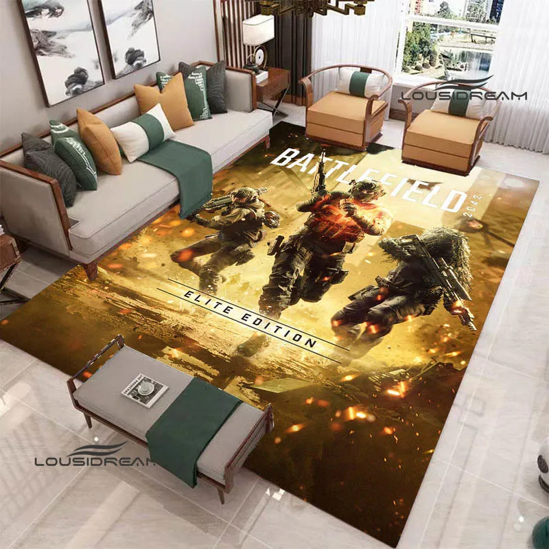 3D game Battlefield Printed carpet non-slip carpet bedroom decor outdoor rug Yoga mat bedroom decoration birthday gift