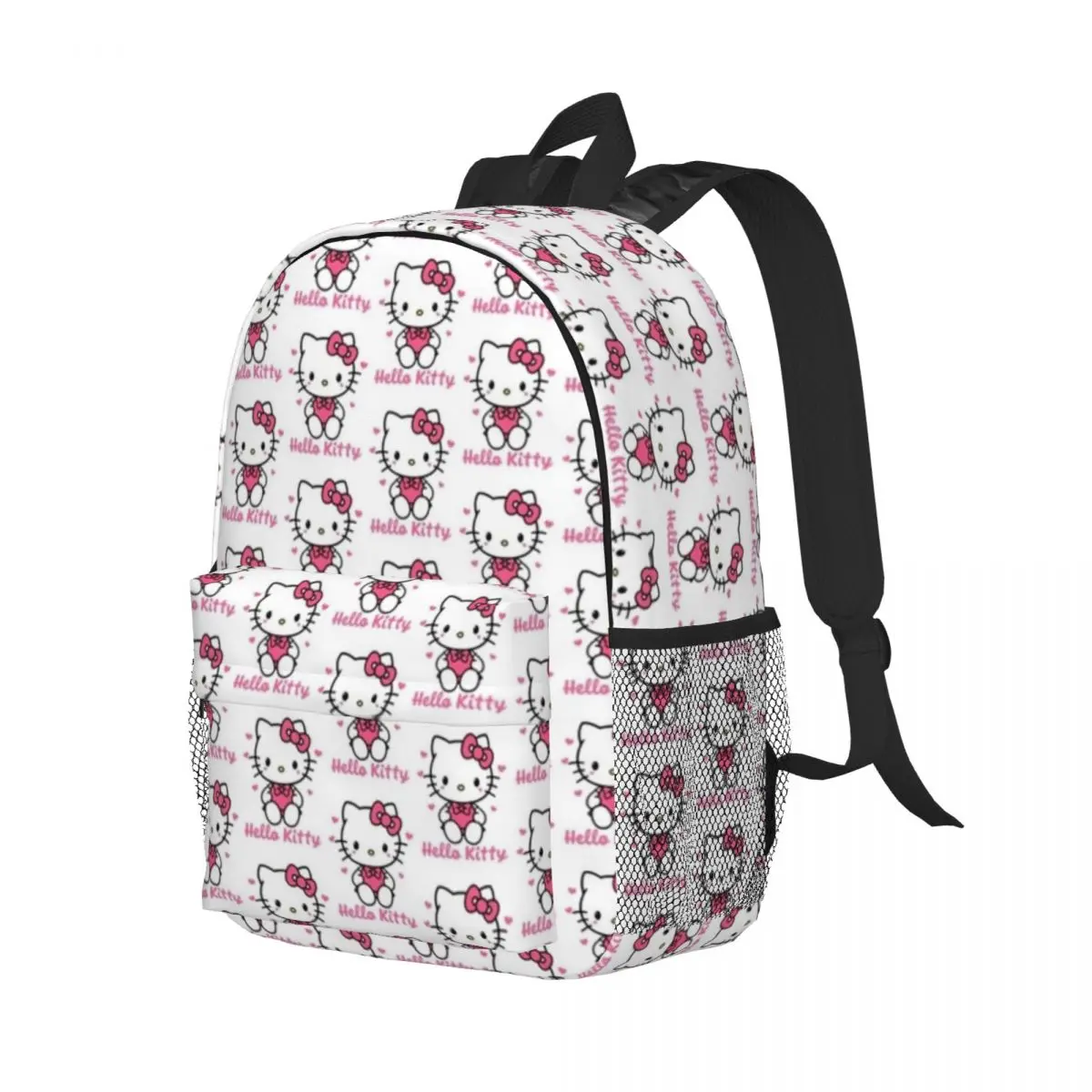 Hello Kitty Compact 15-Inch Backpack - Stylish Lightweight Bag Perfect for Students and Commuters
