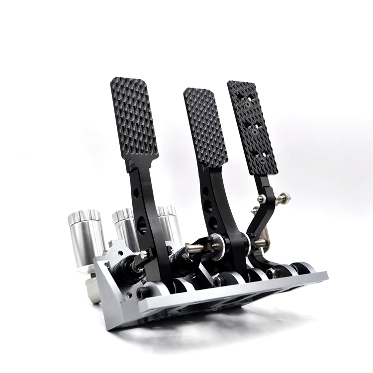 Universal 3 Pedal Assembly Black Car Pedal Box