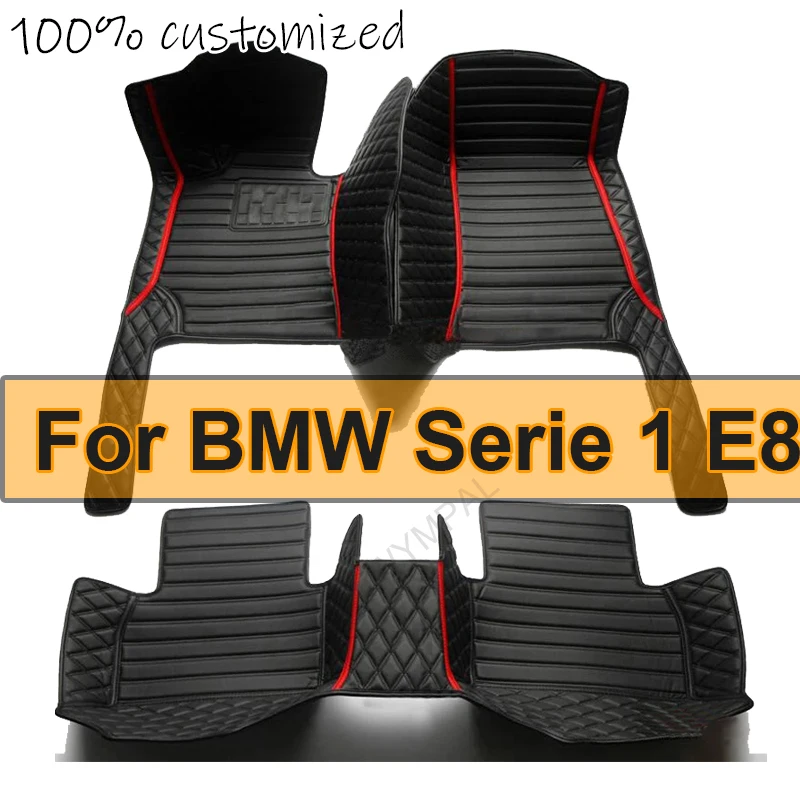 Alfombrillas automotrices personalizadas para coche BMW Serie 1 E87, 2007, 2008, 2009, 2010, cuero de lujo para hombre y mujer, cobertura completa