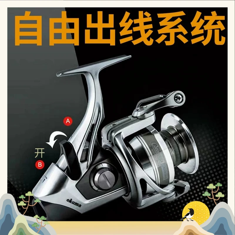 Giant Library Fishing Double Discharge Spinning Wheel, Giant Library Fishing Double Discharge Spinning Wheel