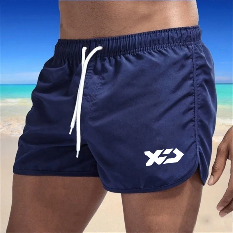 Bañador de pesca para hombre, pantalones cortos para surfear en la playa, traje de baño para hombre, pantalones cortos deportivos para correr y