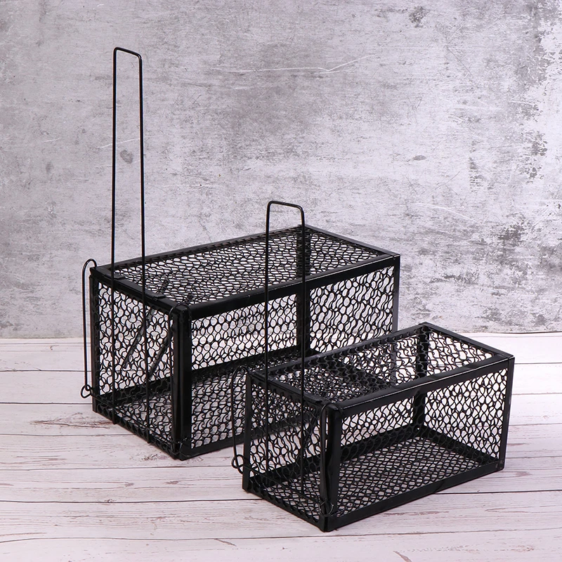 Mice Trap Cage Rodents Trap Mouse Catcher Animal Control Self-locking Mousetrap Reusable Catch Rat Implement Trap Rat Cage