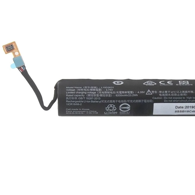 بطارية الكمبيوتر اللوحي 3.75 فولت 6200 مللي أمبير L15D2K31 لينوفو يوغا 3 YT3-850 850F 850L 850 متر بطارية بديلة العلامة التجارية الجديدة عالية الجودة