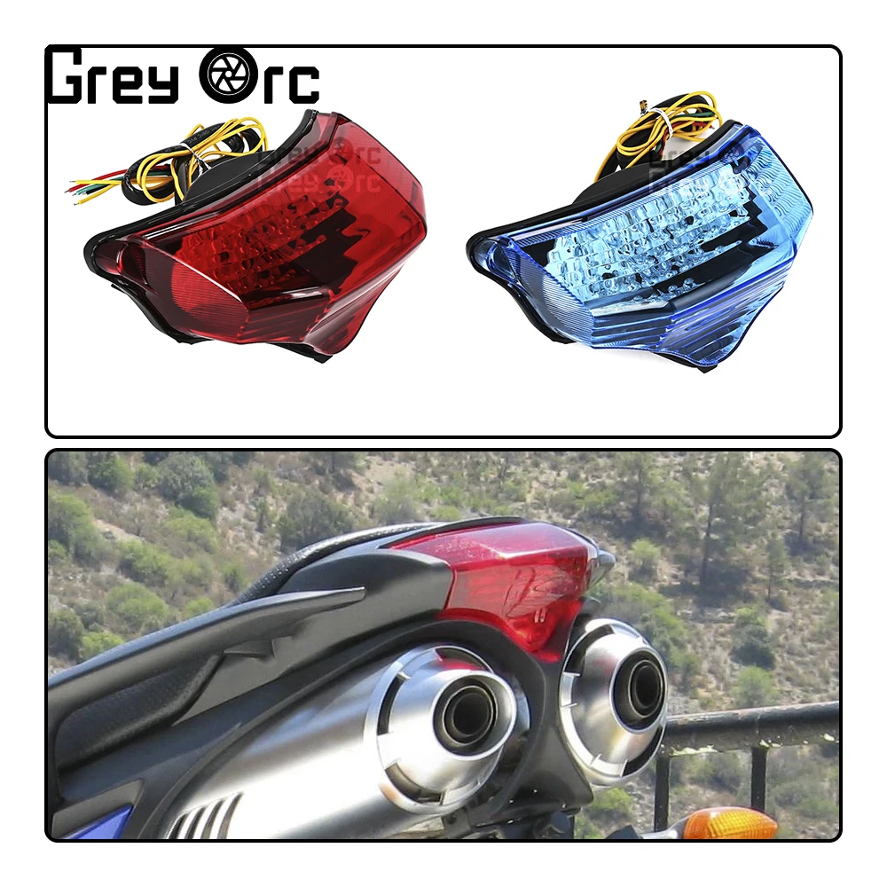 

for Yamaha FZ600 FZ6 FAZER 2004 2005 2006 2007 2008 2009 Motorcycle LED taillights brake assembly with steering rear tail light