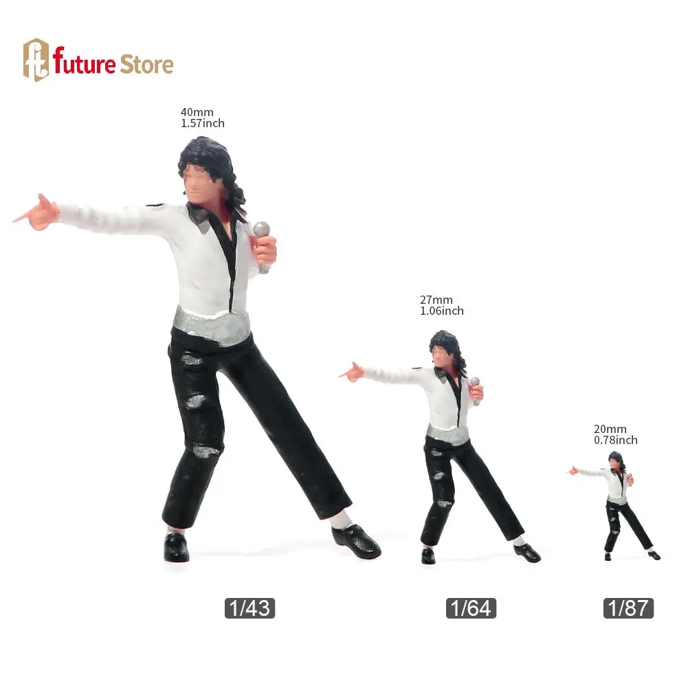 

Miniatures Figure 1/87 1/64 1/43 1/24 1/18 Singer Dancer Diorama Model Creative Photography Display Collection Decoration