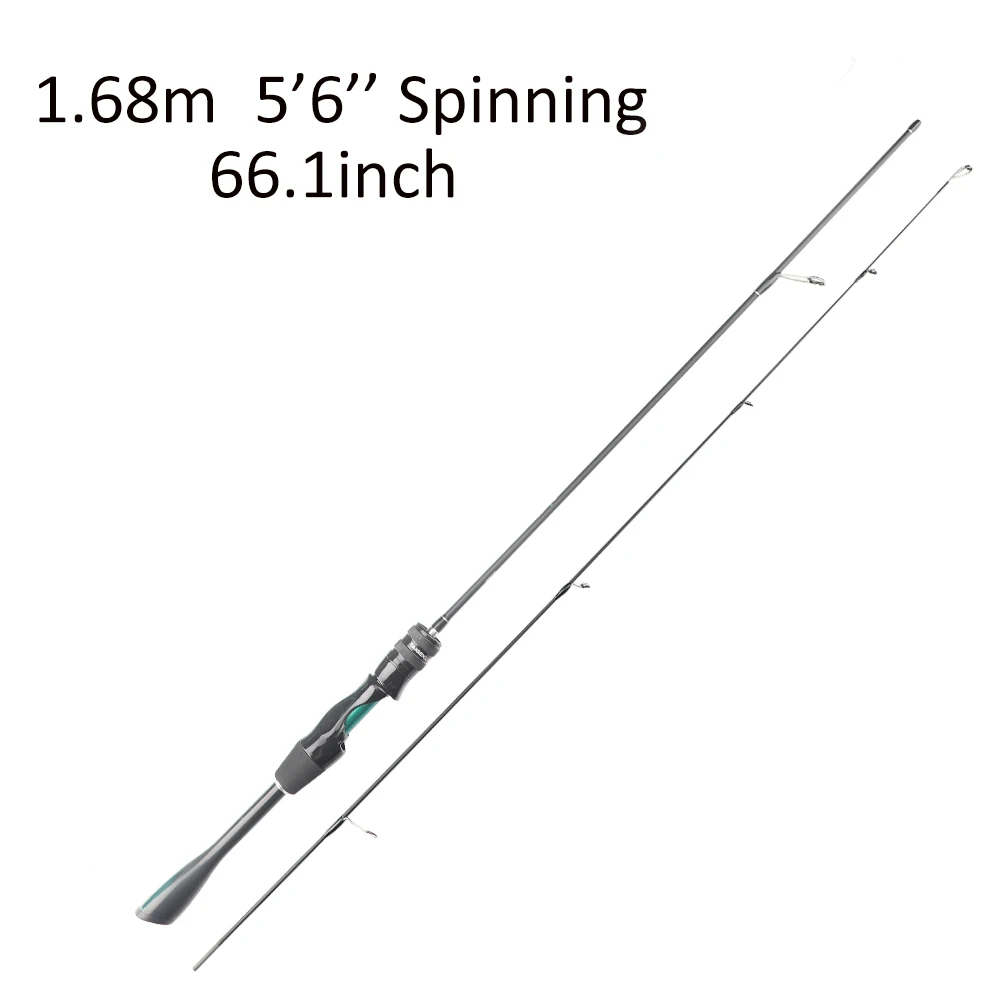 FISHINGFANS ORCA ULTRALIGHT UL SOLID TIP TAPERED HANDLE TROUT LAKE RIVER SPINNING CASTING FISHING ROD image 3