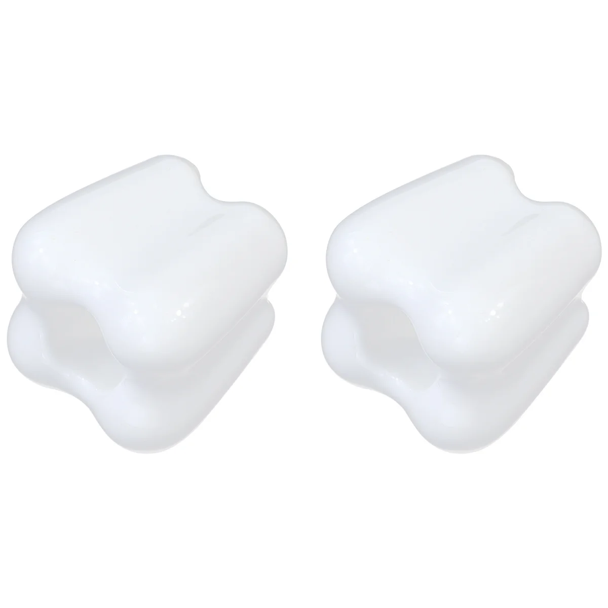 

2Pcs Ceramic Toothbrush Holder Tooth Shaped Creative Storage Rack Bathroom Accessories Organizer Hygienic Toothpaste Stand