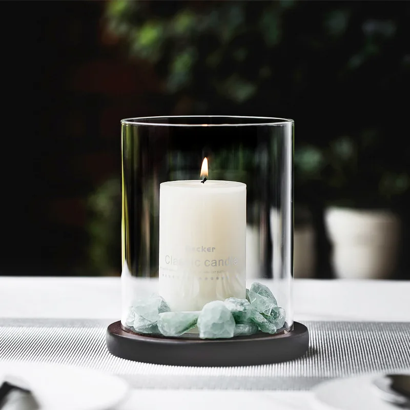 

Candles Outdoor Windproof Candlestick Romantic Candle Jar Cup Creative Candlelight Dinner Decorations Candle Jar Glass