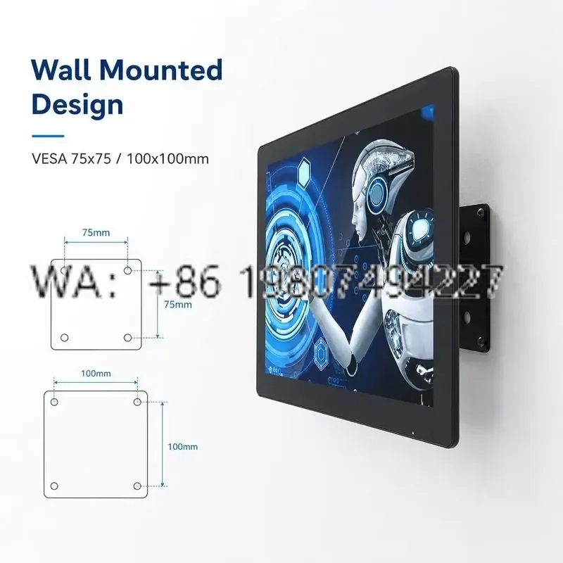 for Bestview 19 Inch Capacitive Touch Screen 4 3 Aspect Ratio 1280x1024 Resolution Industrial LCD Display Aluminum