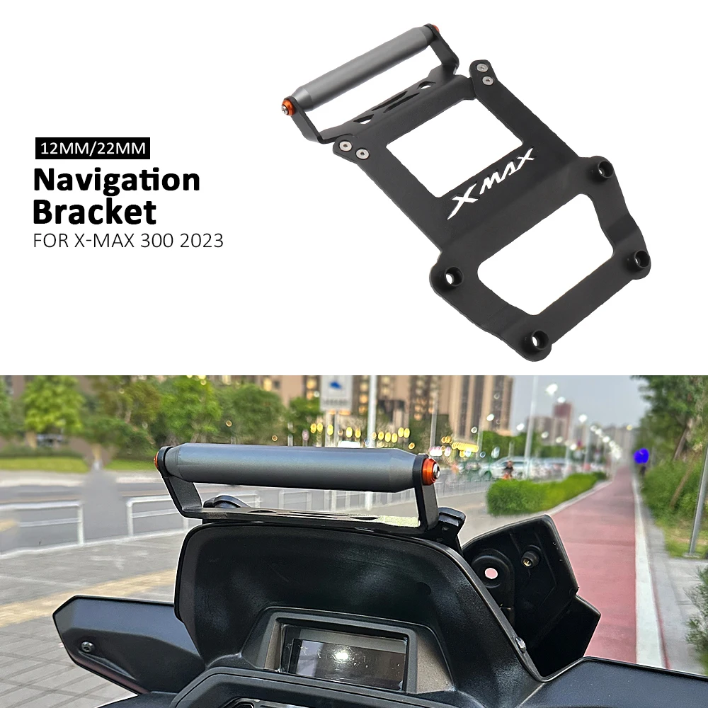 

XMAX 300 Motorcycle Front Phone Stand Holder Smartphone Mount GPS Navigaton Plate Bracket For Yamaha XMAX300 X-MAX300 X-MAX 300