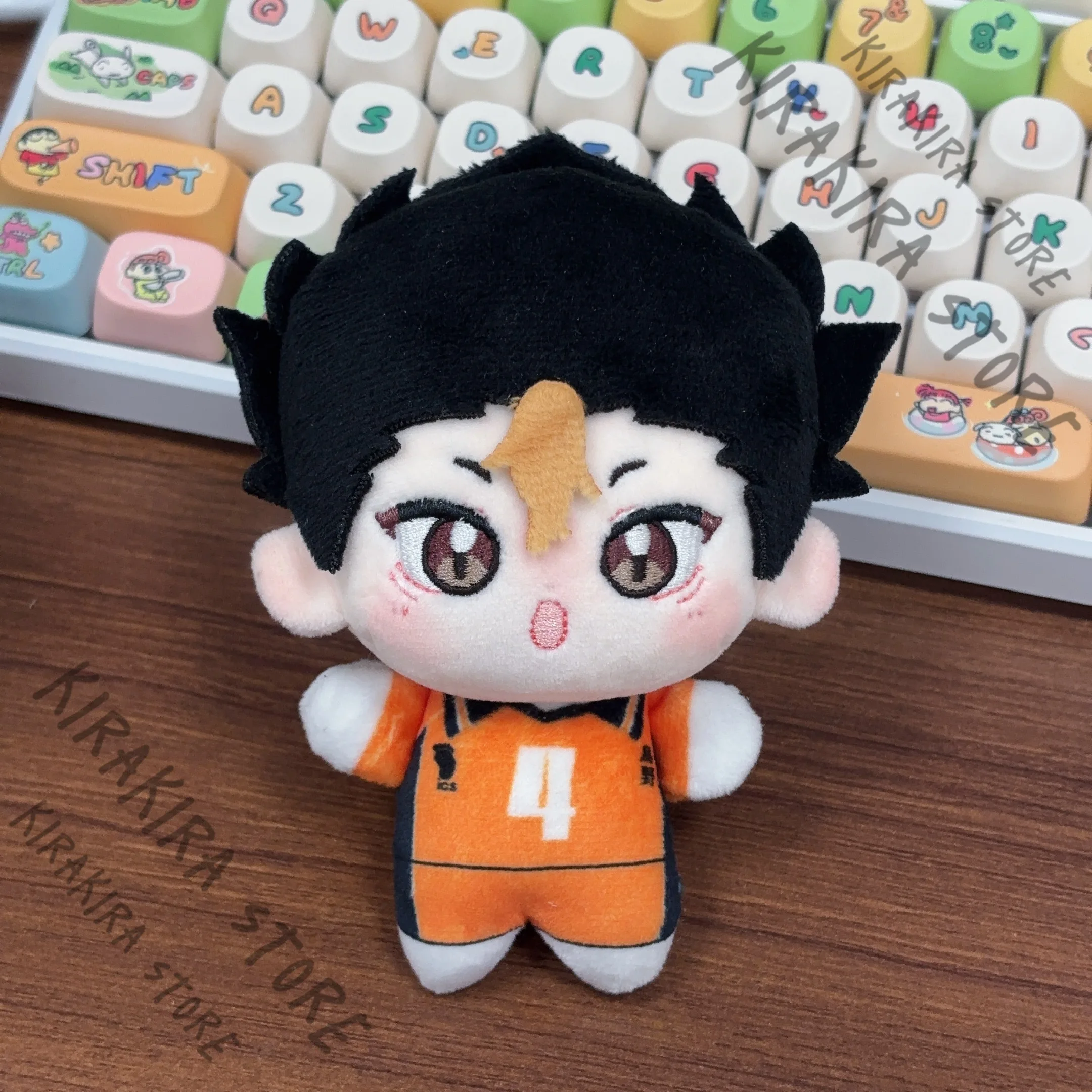 

Haikyuu!! 10cm Yu Nishinoya Cotton Maumet Pendant Cosplay Puppet High Quality Anime Keychain Ornaments Hanging Drop Adorn