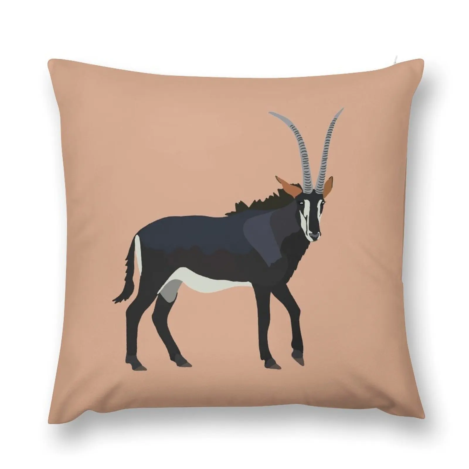 S is for Sable Antelope Throw Pillow christmas decorations for home 2025 christmas cushions covers pillow