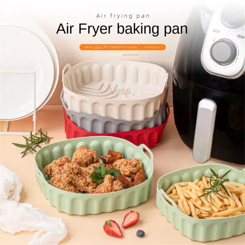 Silicone Basket Food Grade Prevent Spilling Leakage Pot Round Baking Tools Ryers Oven Baking Stronger Stability Kitchen Gadgets