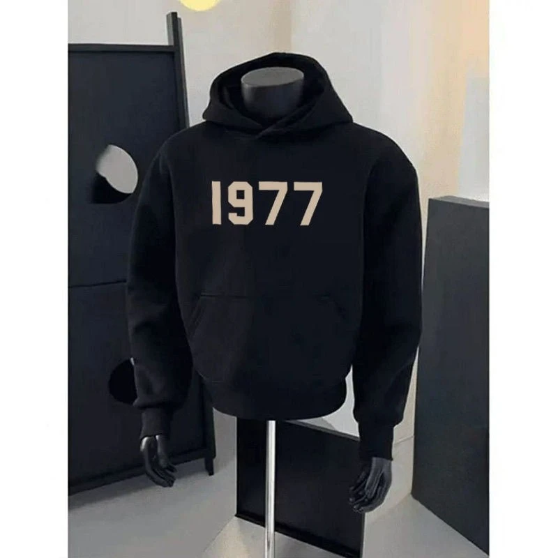 

Американский модный бренд 1977, свитер с капюшоном, одежда для пар, осенне-зимняя мужская и женская свободная повседневная одежда оверсайз, уличная одежда