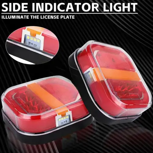 2 uds luces de freno inalámbricas para coche luz trasera LED impermeable señal de freno trasero 12V 24V accesorios de coche para remolque de coche camión barco