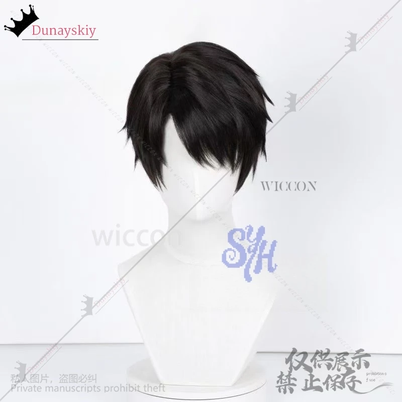 Jinu cosplay anime demon saja menino coreia ídolo cabelo curto e reto para menino bonito festa de halloween resistente ao calorrsi-