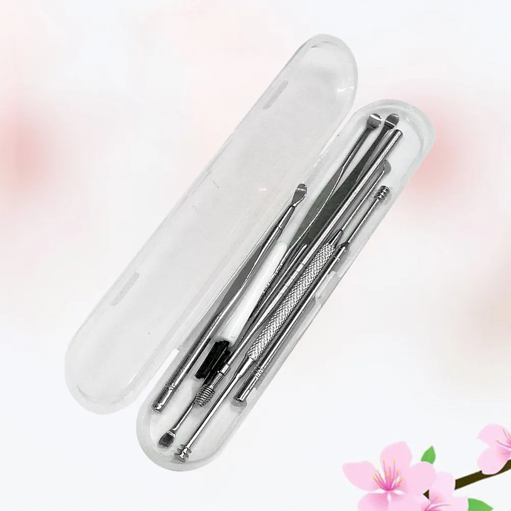 

Набор для удаления ушной серы из нержавеющей стали: спиральные инструменты для глубокой чистки ушей с гладкой закругленной головкой и нескользящей ручкой