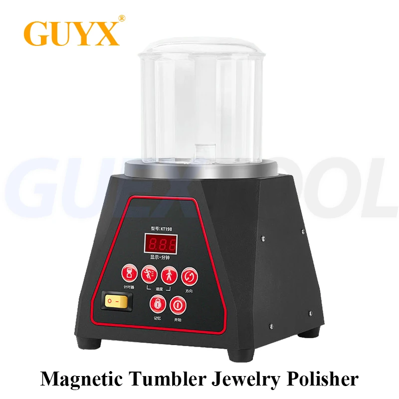 

Intelligent Magnetic Tumbler Jewelry Polisher Mini Metal Finisher Finishing Machine Gold Precision Parts Polisher Finishing Tool