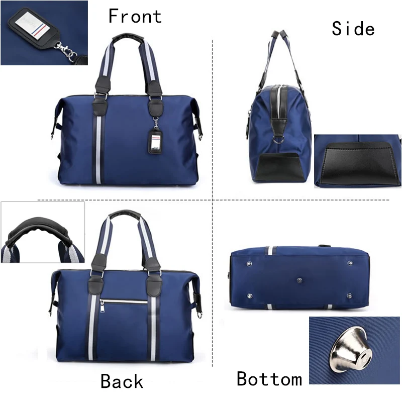 Imagem -06 - Rerekaxi Bolsa de Viagem de Grande Capacidade para Homens e Mulheres Bolsa de Bagagem de Mão de Nylon Impermeável Duffle Bags Multifuncionais Cubos de Embalagem