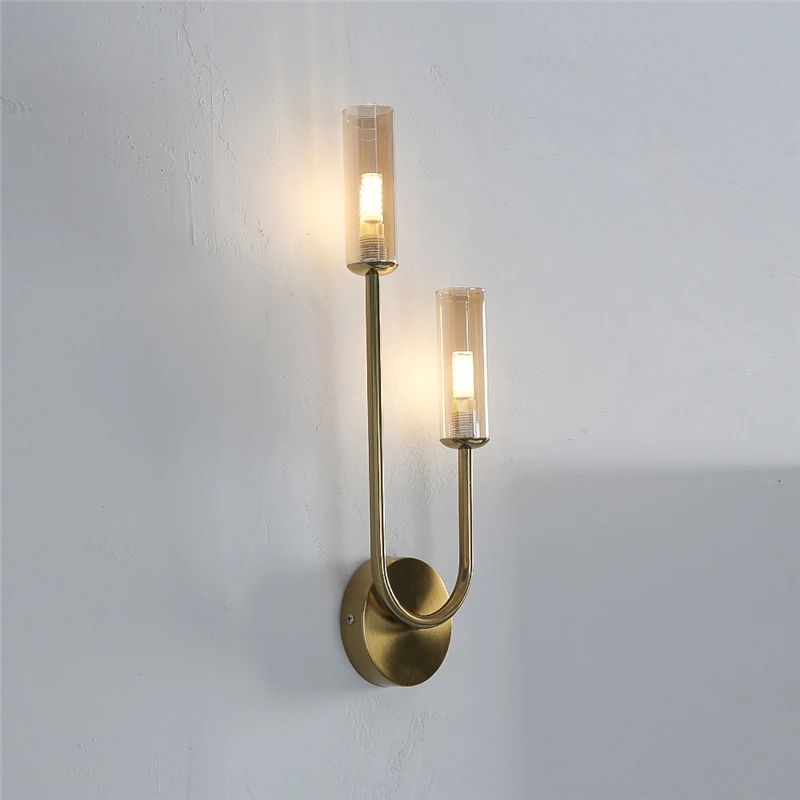 

Светодиодные настенные бра для спальни, прикроватная лампа, гостиная, прихожая, ресторан, современное стеклянное украшение, фоновые лампы