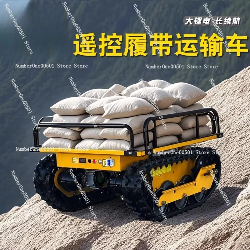 

LD-1200 LD-800 Remote control crawler transporter Small agricultural remote control brushless motor Creeper chassis assembly