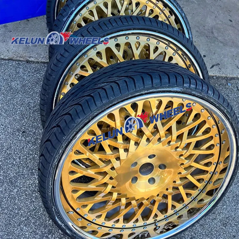 KELUN BRAND WHEEL llantas cóncavas de 15-28' CALIDAD DE CARRETERA Rueda cromada de ESTILO PERSONALIZADO