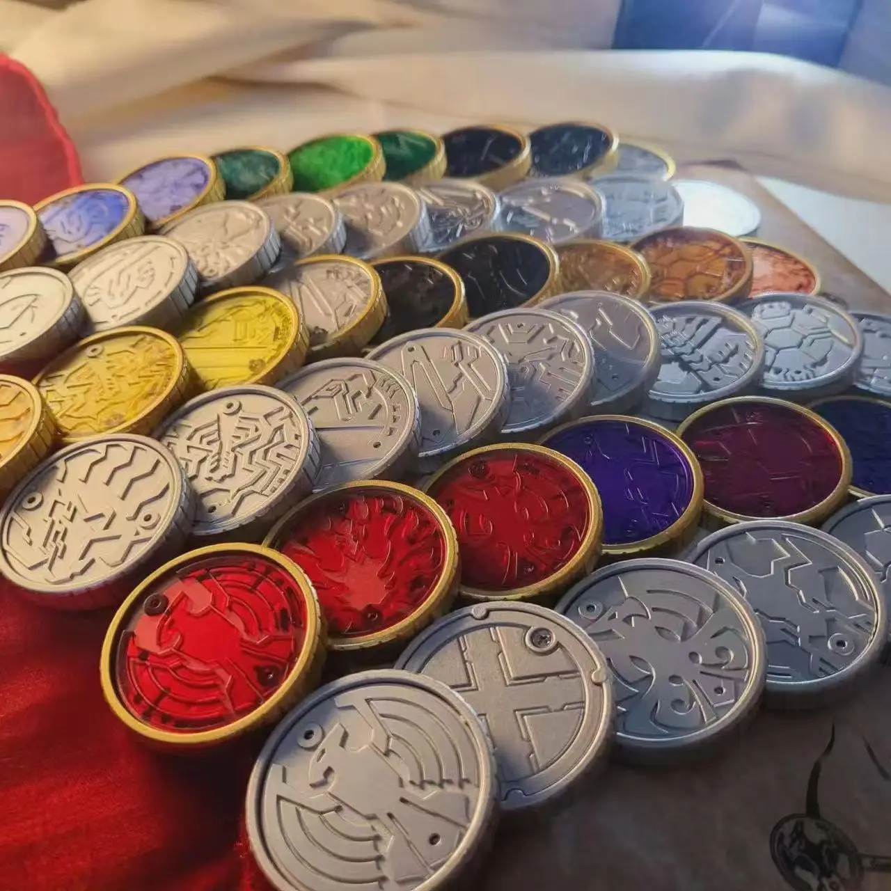Homemade Kamen Rider Chip-less Core Set Coin Ete Cell Coin Deluxe Set 48pcs Pack