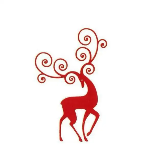 Christmas deer metal cutting die mould scrapbook decoration embossed photo album decoration card making