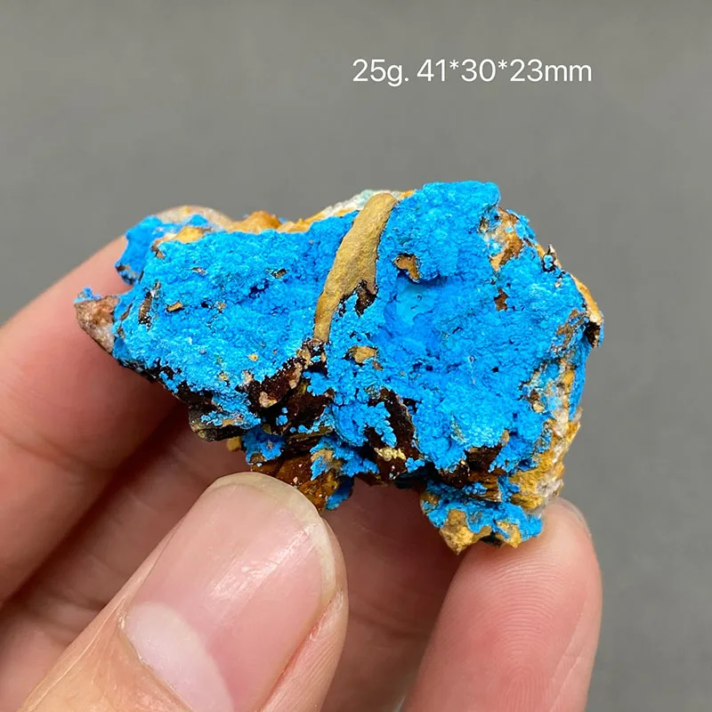 

100% natural Congo blue Shattuckite ore specimen healing crystal collection.