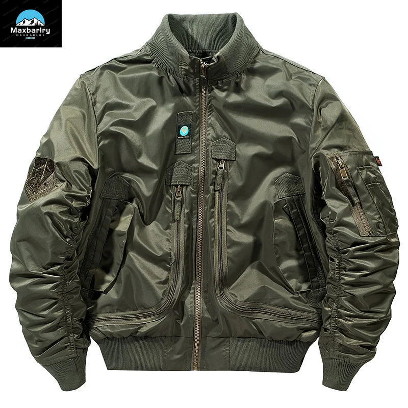 Ma-1 MA-1 Bomber funzionale da uomo Autunno 2024 Cappotto da baseball oversize retrò Cappotto di abbigliamento di marca Giacca corta da uomo