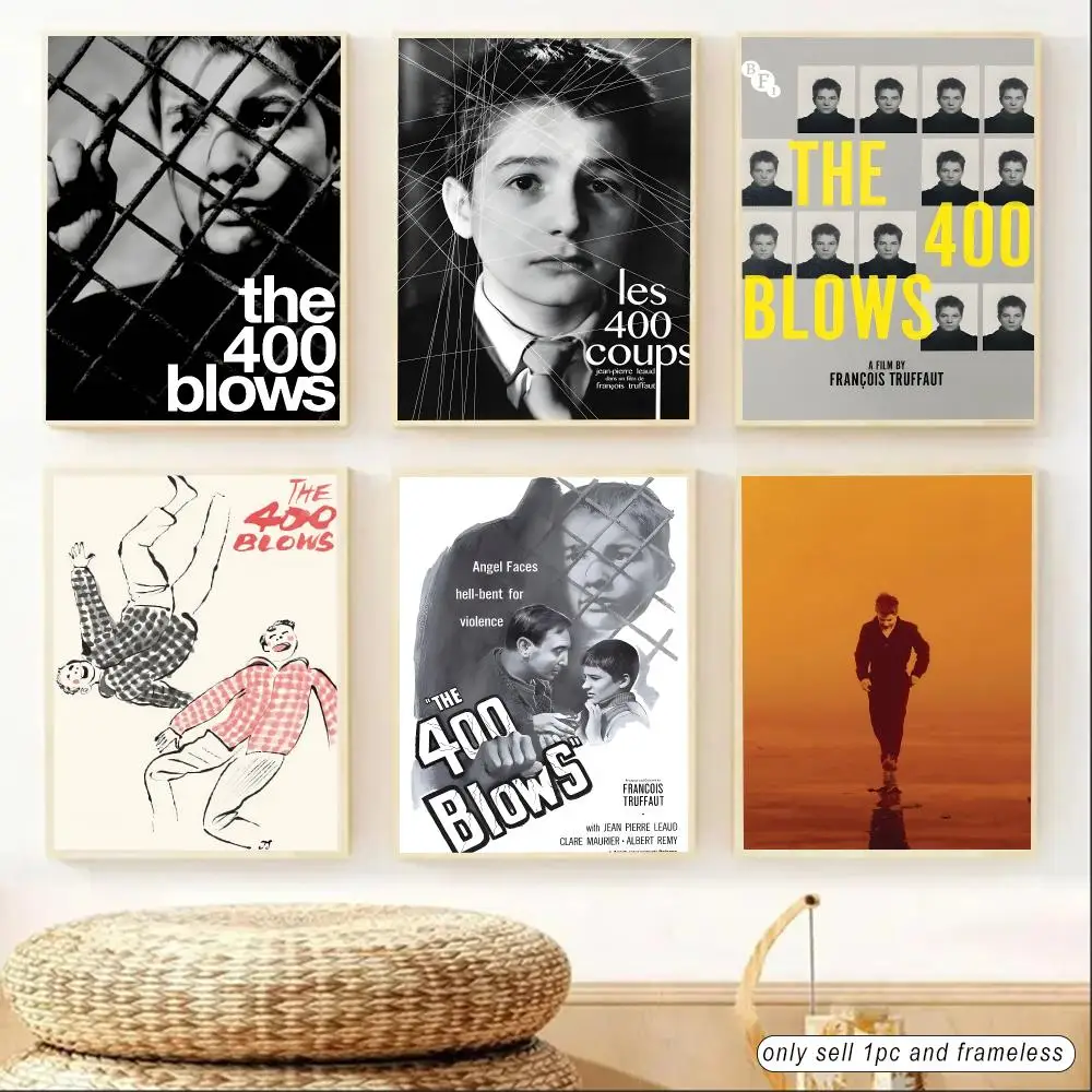 Les Quatre Cents Coups Poster Sticky Poster Home Office Wall Bedroom Living Room Kitchen Decoration Painting