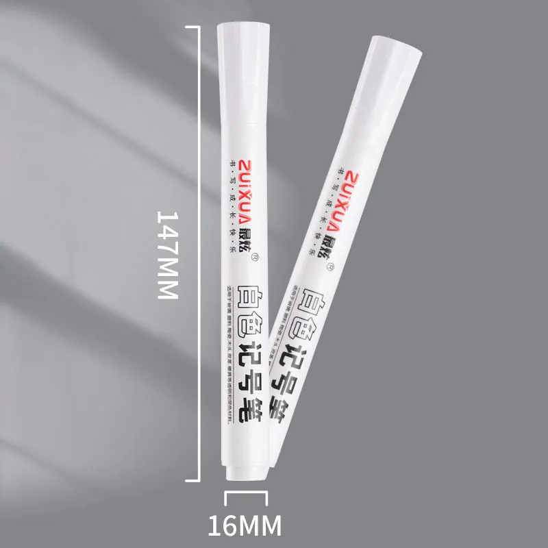 5pcs White Marker Paint Pens Waterproof Rubber Permanent Marker Pen Car Tyre Tread Environmental Tire Painting DIY Graffiti Pens image 3