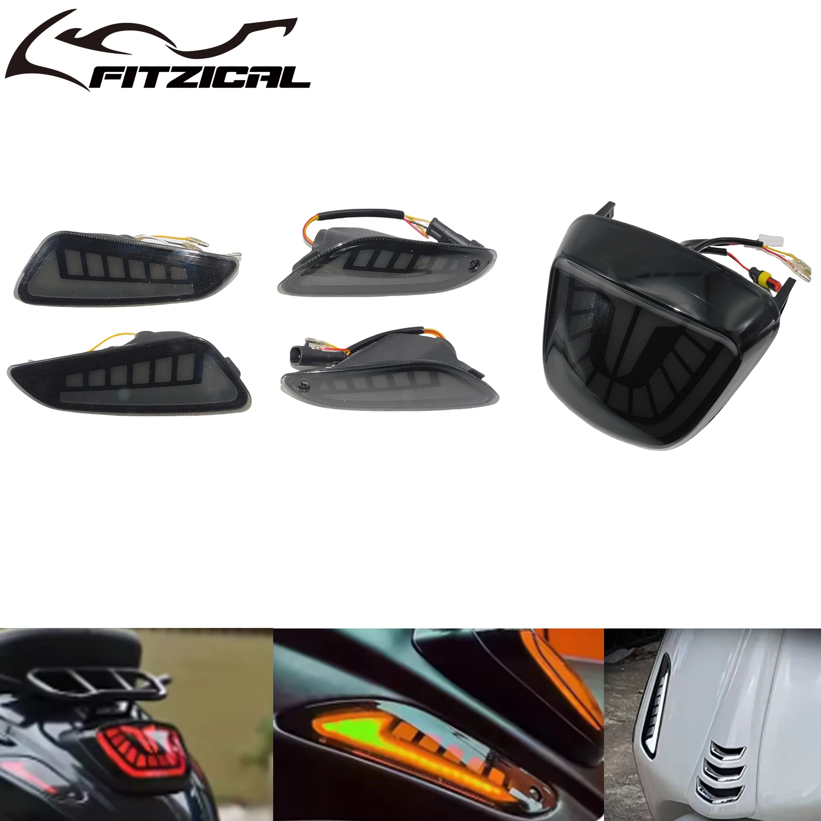 Motorfiets Achter Led-achterlicht Voor Achter Richtingaanwijzer Running Light Voor Vespa Sprint Primavera 50 125 150 2020-2025