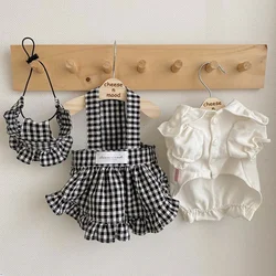 Pet Dress for Dog Small Dogs Summer Pet Plaid Dog Suspender Skirt Cute Cat Princess Dress Luxury Pet Shirt Chihuahua Dog Clothes