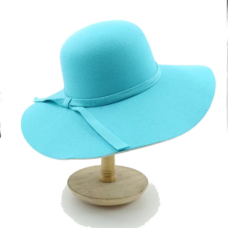 2023 nuovo cappello Fedora cappello Fedora multicolore cappello in feltro colorato con fiocco riccio da donna nuovo cappello da festa a tesa larga da uomo sombrero hombre