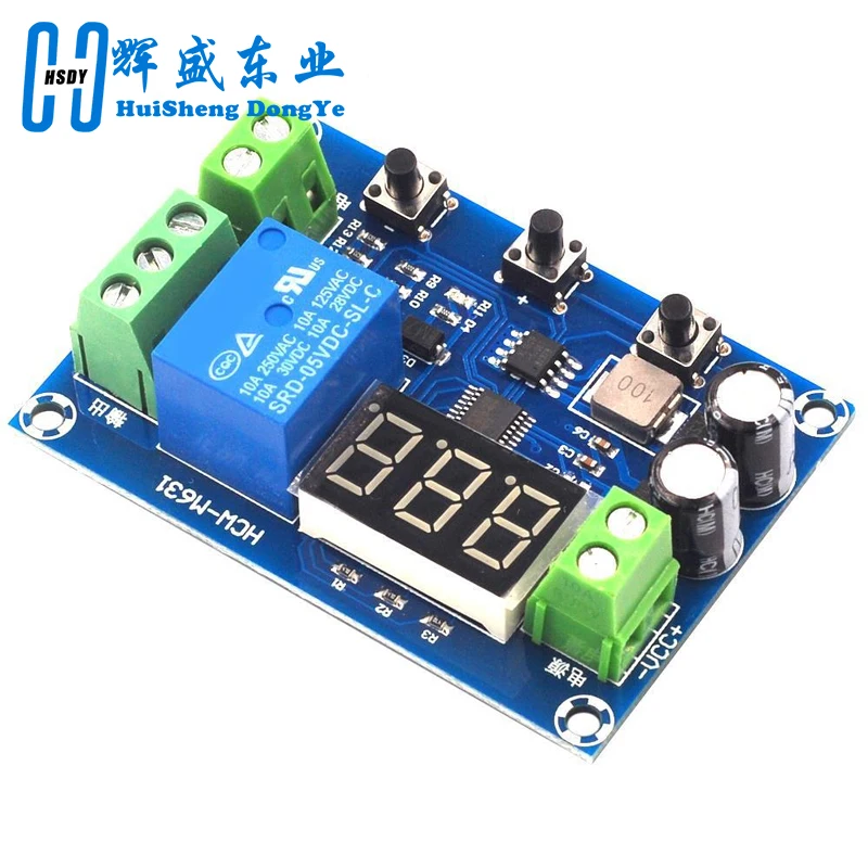 XH-M608 Battery Load Discharge Module DC 6-40V Integrated Voltmeter Undervoltage Overvoltage Protection Timing Dischargein