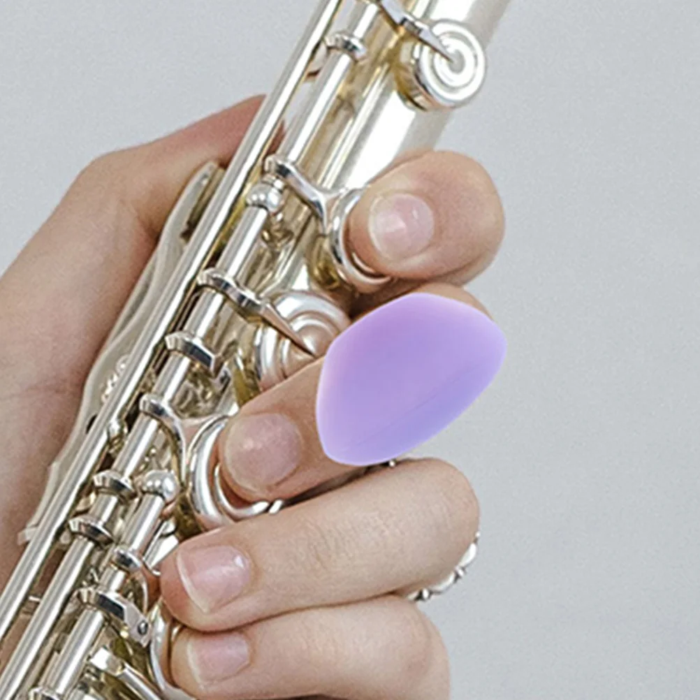 

8 Pcs Finger Support Protector Rest Flute Pads Recorder Thumb Rests Silica Gel Guard