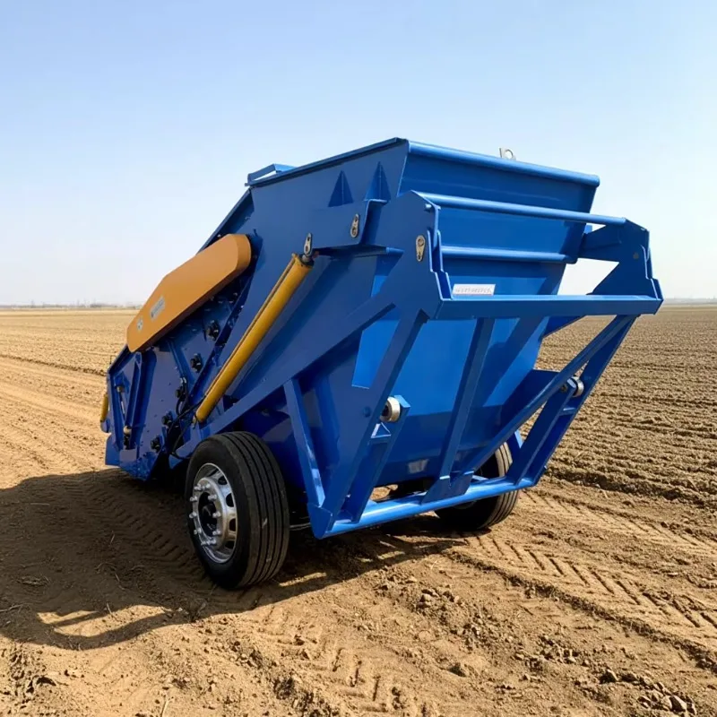 Customized Agricultural Stone Picker Rock Picker Durable Steel Farm Machine Field Stone Remover Mounted Tractor For Stone Remova