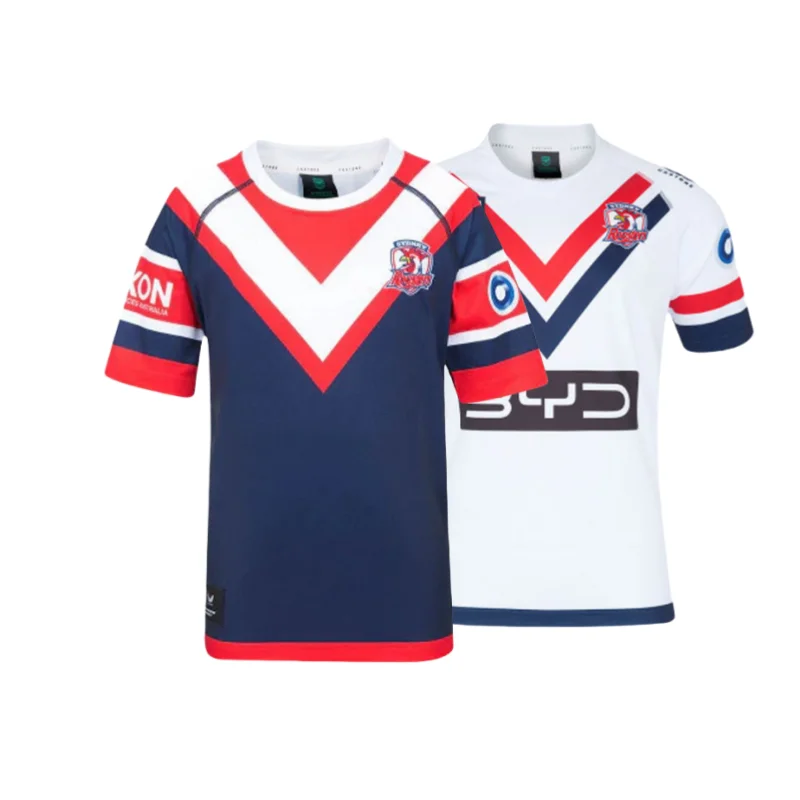 Sydney Rooster 2025 home and away jerseys - children's jerseys/men's jerseys (print custom name number)