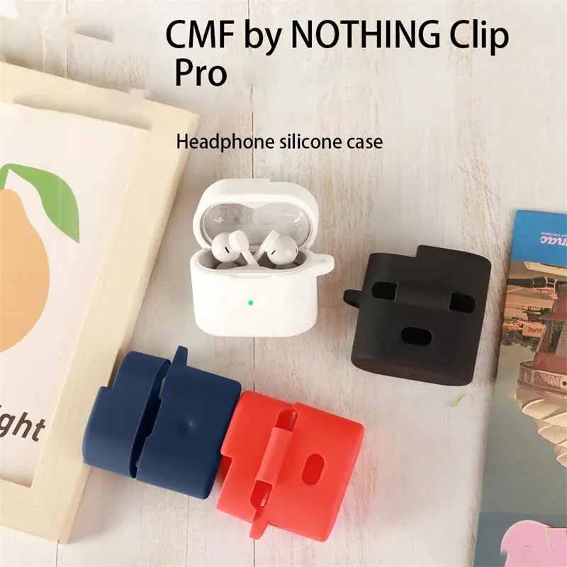 Skinlee For CMF By Nothing Clip Pro Case Solid Color Liquid Silicone Shockproof Cover For CMF By Nothing Clip Pro Back Casing