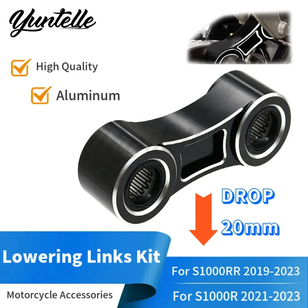 Rear Suspension Lowering Links Kit For BMW S1000RR S100R S 1000RR 2019-2023 Motorcycle Accessories Dog Bone Body Lowered Seat