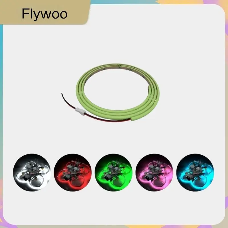 FlyLens 85 LED Light Strip Plug and Play No Soldering Required White Red Green Pink Blue for FPV Drone DIY Parts
