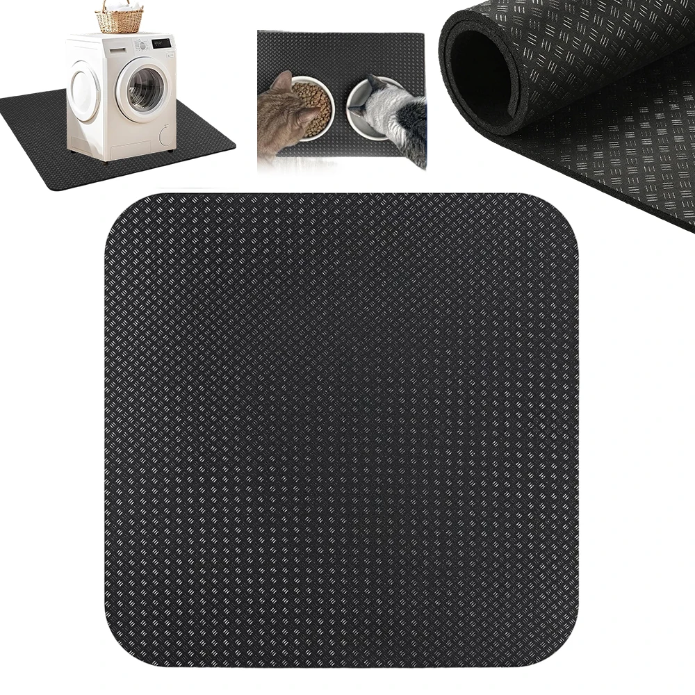 Tapis absorbant l'eau en diatomite 60x60x0,5 cm, séchage rapide, antidérapant, absorbant les chocs, tapis de protection pour machine à laver, résistant à l'usure, en boue de diatomée, pour buanderie, salle de bain, cuisine, usage domestique