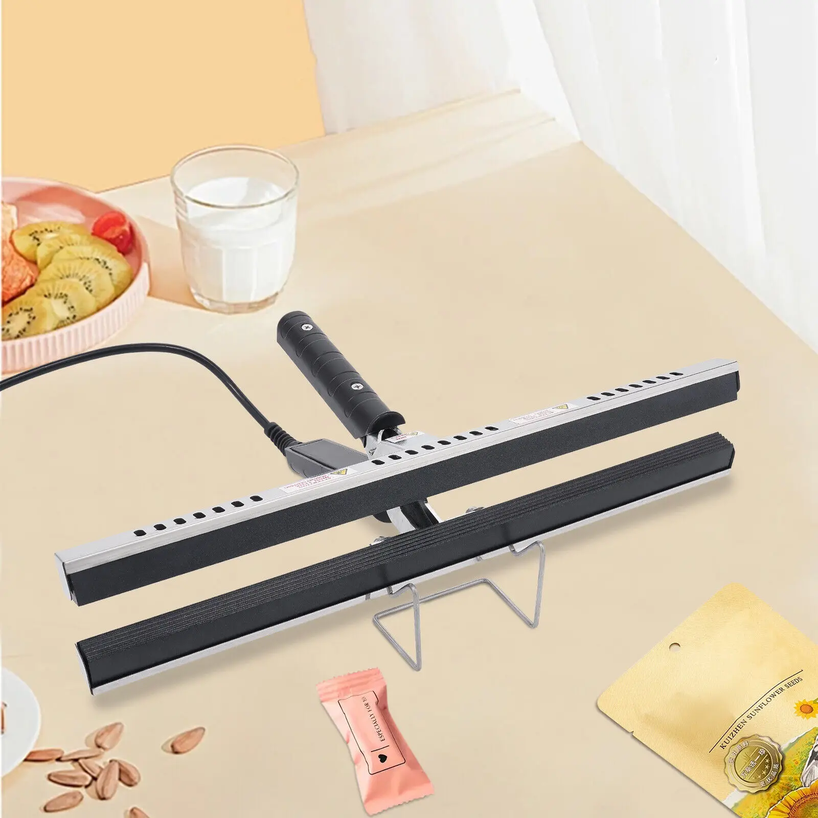 

350W 16in Portable Hand Sealing Machine Handheld Crimp Sealer 290-300℃/554-572℉ For Bags