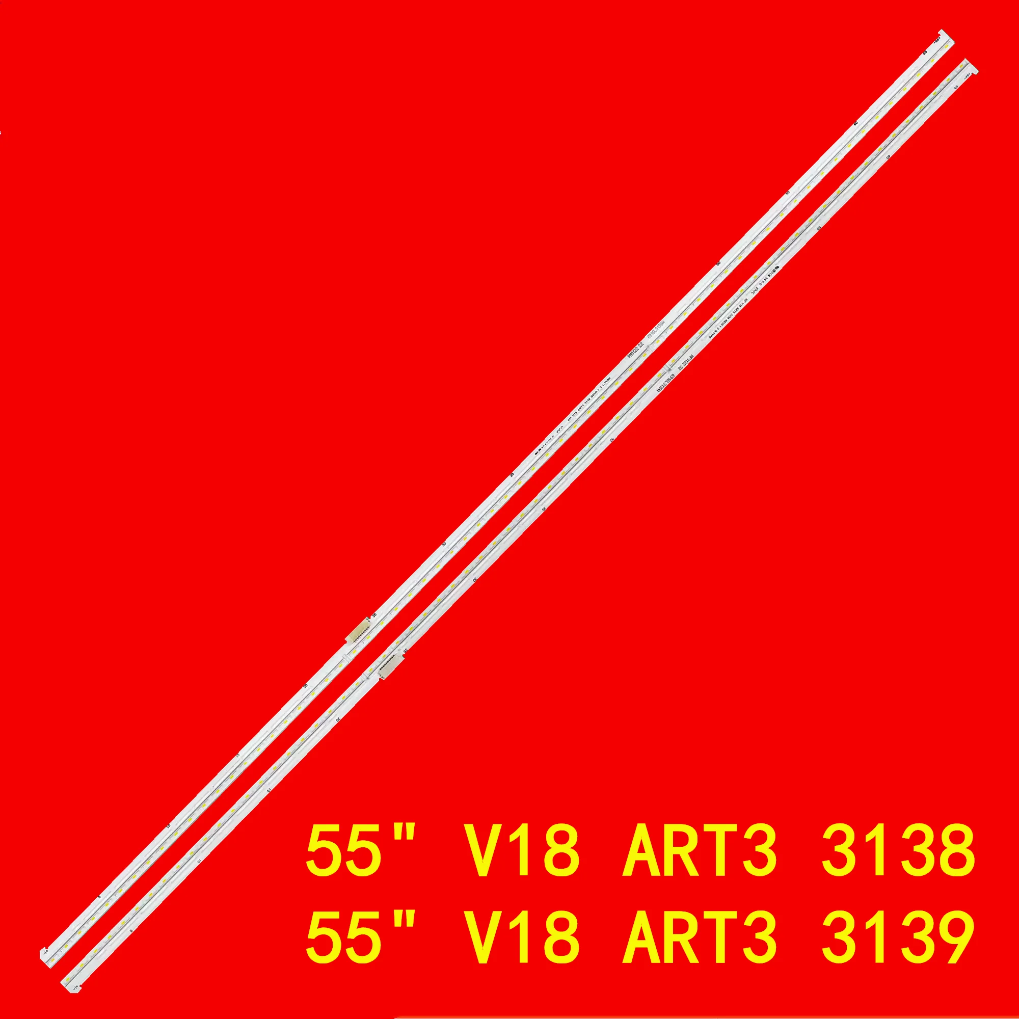 Strip lampu latar LED untuk 5555uk7550pla 5555sk800pua 55SK800PLB Strip 55 "V18 ART 3138 3139