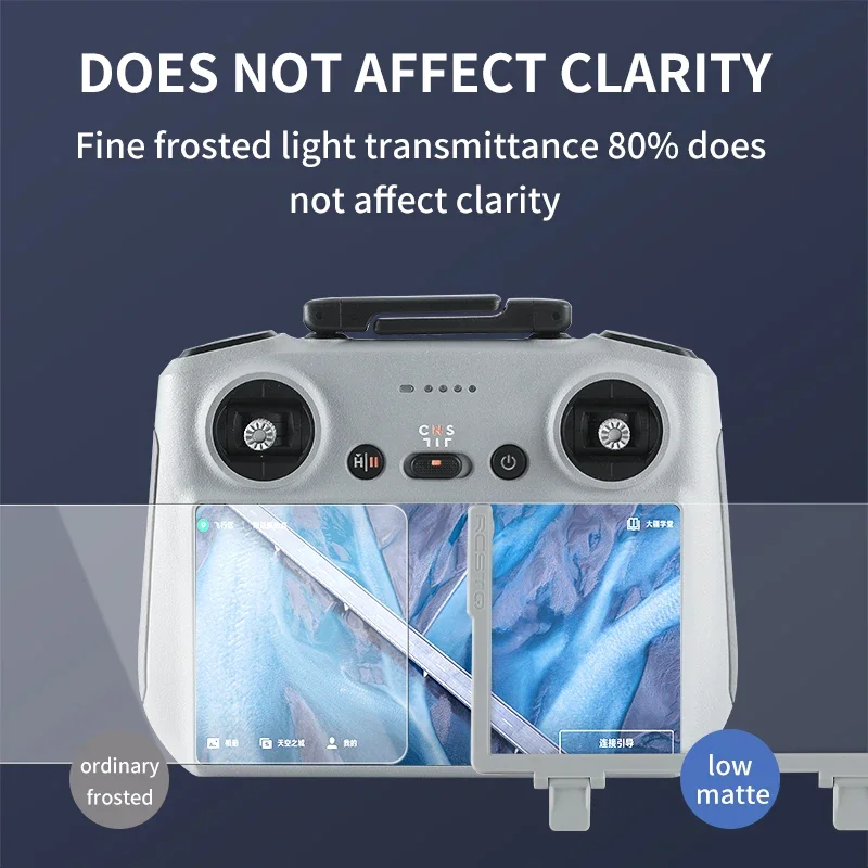 RCSTQ Anti-reflective Film For Dji Air 3 RC 2 / Mini 3 Pro / Air 2s Antireflection Toughened Film For Mini 4 Pro Remote Control