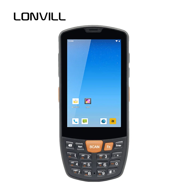 LONVILL Customized Rugged Data Terminal Collector 2d Handheld Barcode Scanner Rugged PDAs For Inventory