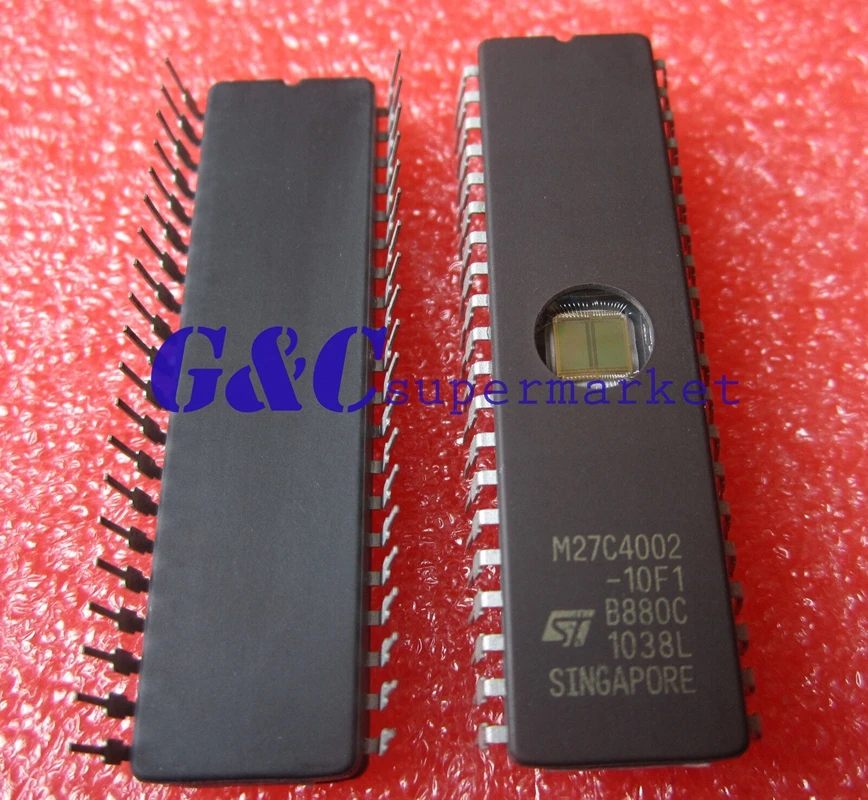 50PCS M27C4002-10F1 M27C4002 DIP-40 EPROMs ST NEW D58