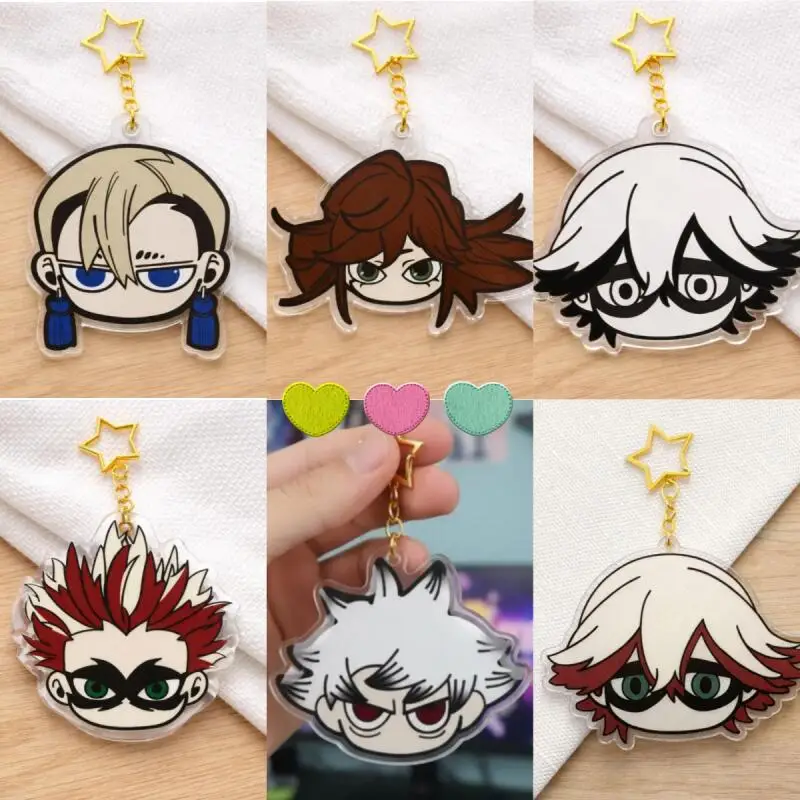 Llavero de acrílico de anime con diseño de Gachiakuta Zanka Nijiku Momo Ayase Okarun Amon Pura Riyo, versión Q, colgante de acrílico, regalo